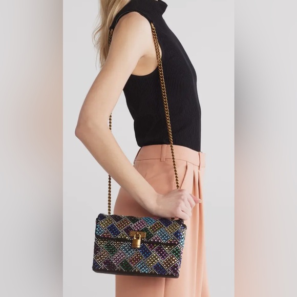 Kurt Geiger Multicolor Embellished Shoulder Bag NWT - Picture 2 of 2